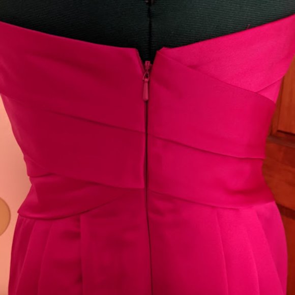 David's bridal Dress for evenings and weddings. Begonia color. Size 4. - Picture 4 of 11